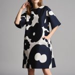 Elegant Print Round Neck Mini Dress - Image 2