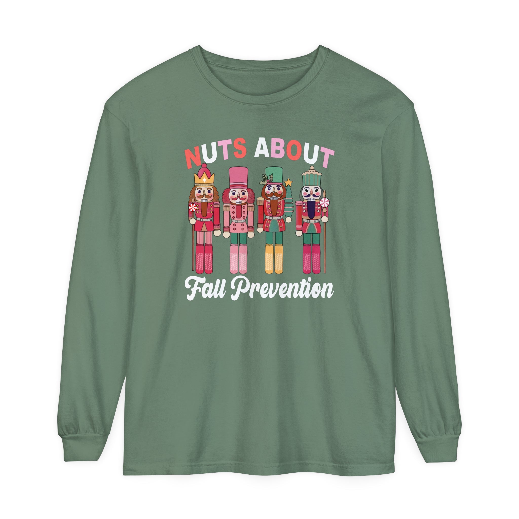 10682792324305457572_2048 Nuts About Fall Prevention Long Sleeve Shirt - Image 5