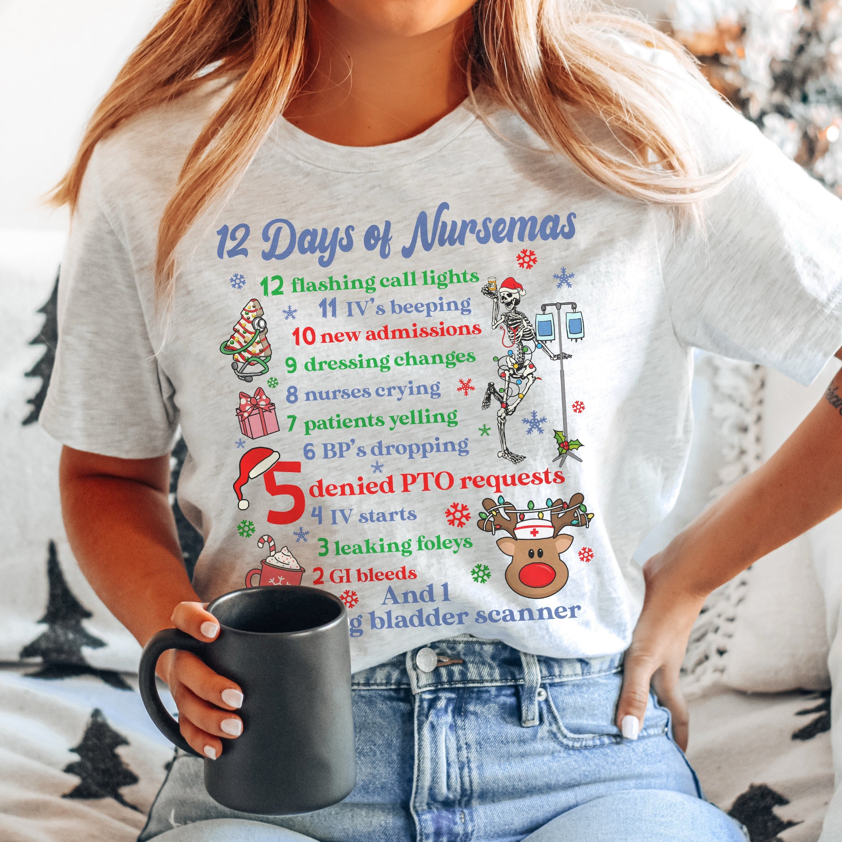 12daysofnursemasash 12 Days of Nursemas T-Shirt - Image 5