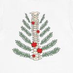 Christmas Tree Spine (Back Design) T-Shirt - Image 5