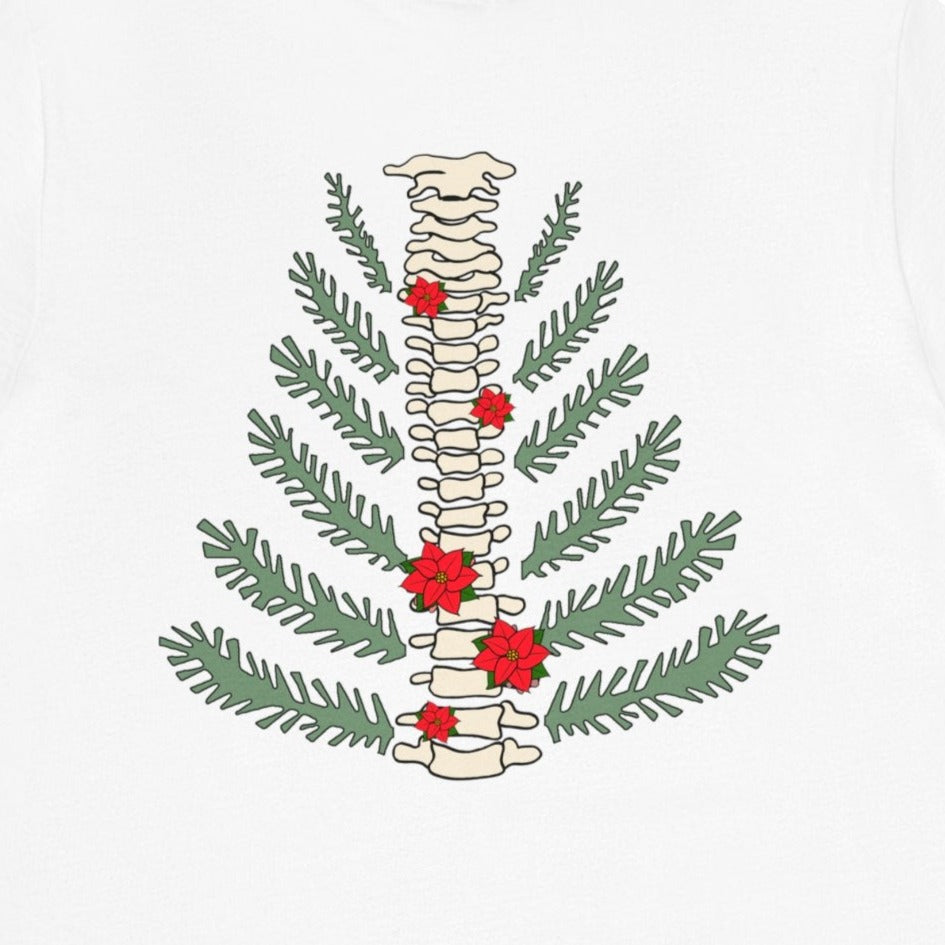 13005915300255279153_2048 Christmas Tree Spine (Back Design) T-Shirt - Image 5