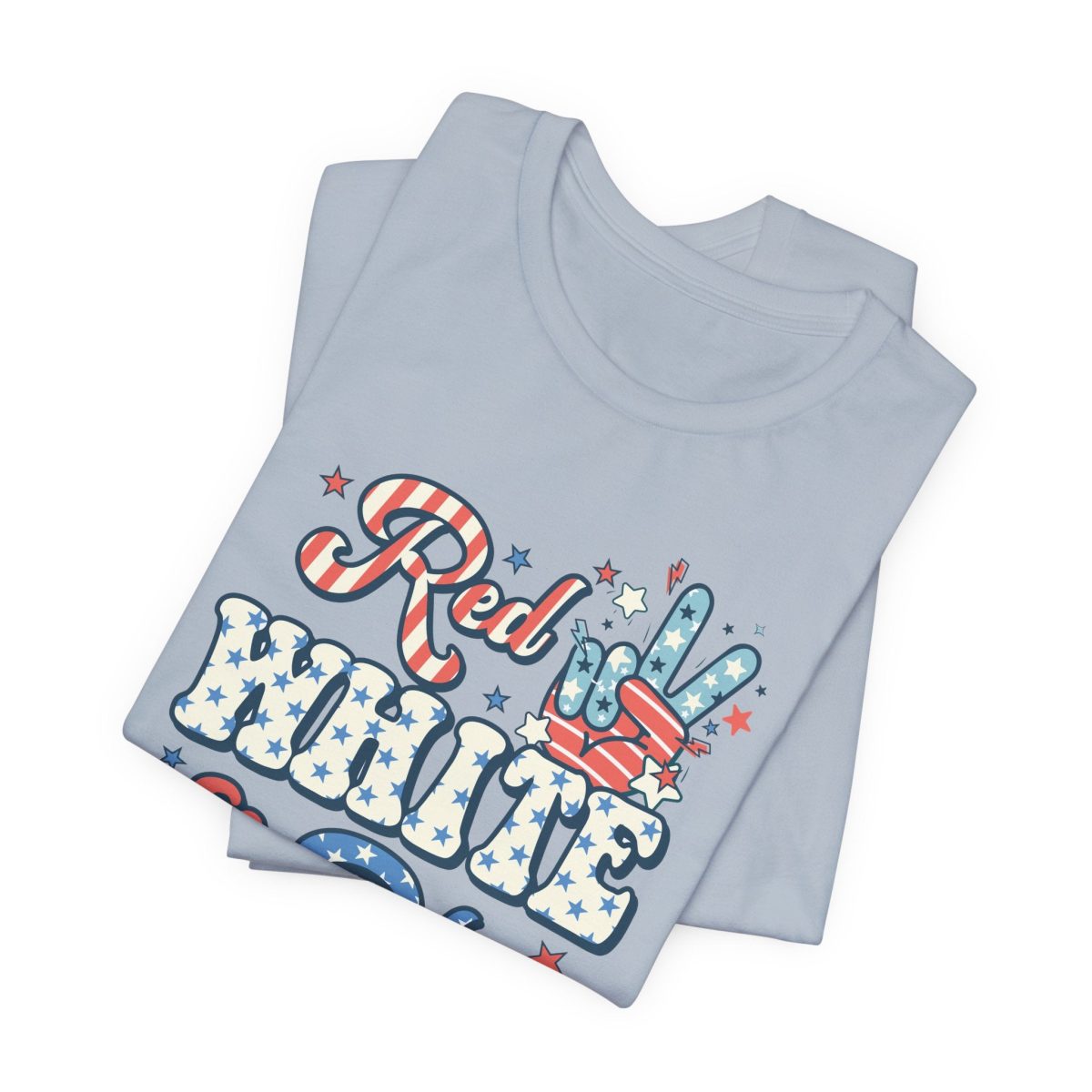 Red, White & Blue ICU Crew T-Shirt - Image 13