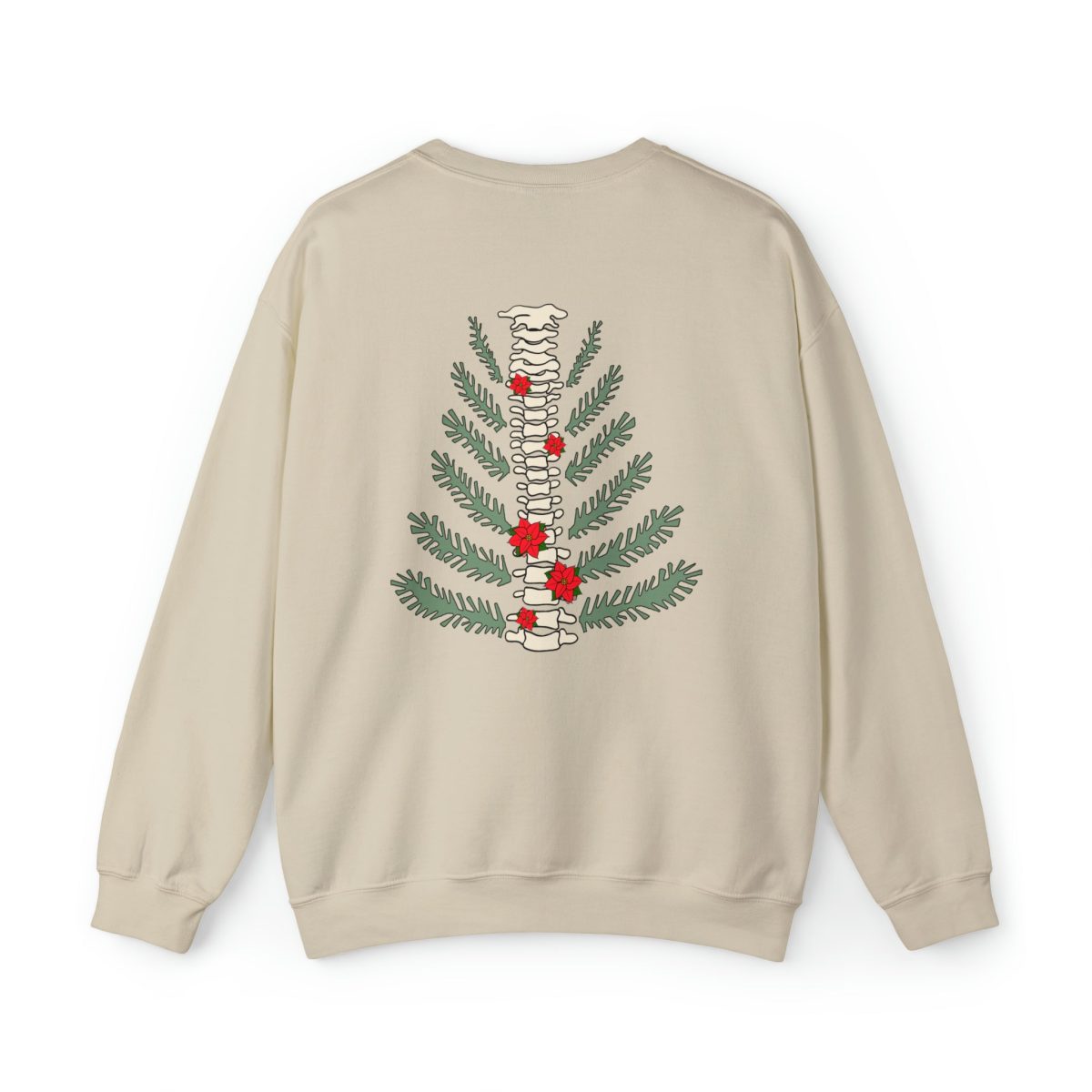 Christmas Tree Spine (Back Design) Sweatshirt - Image 10