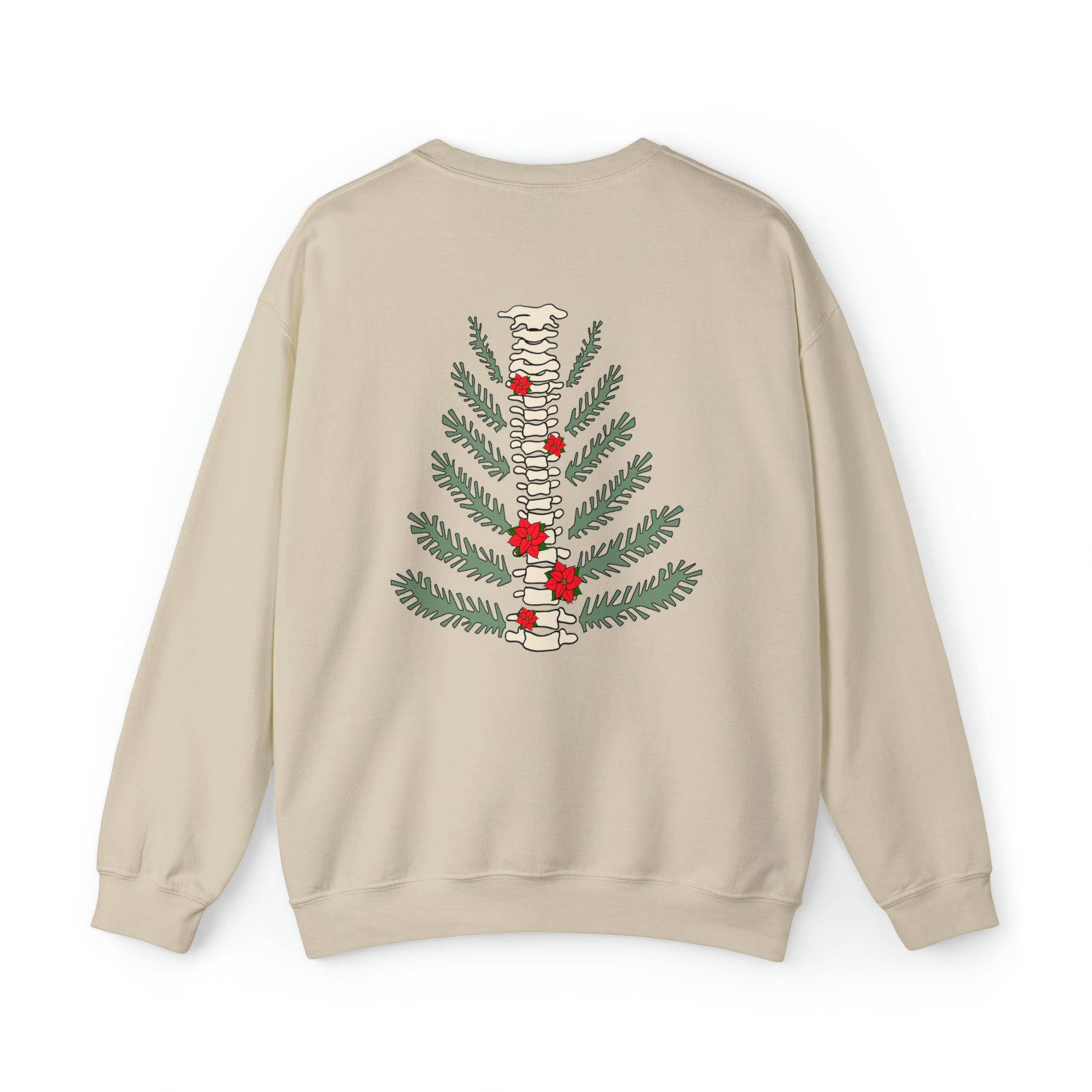 14813241983770924981_2048 Christmas Tree Spine (Back Design) Sweatshirt - Image 10