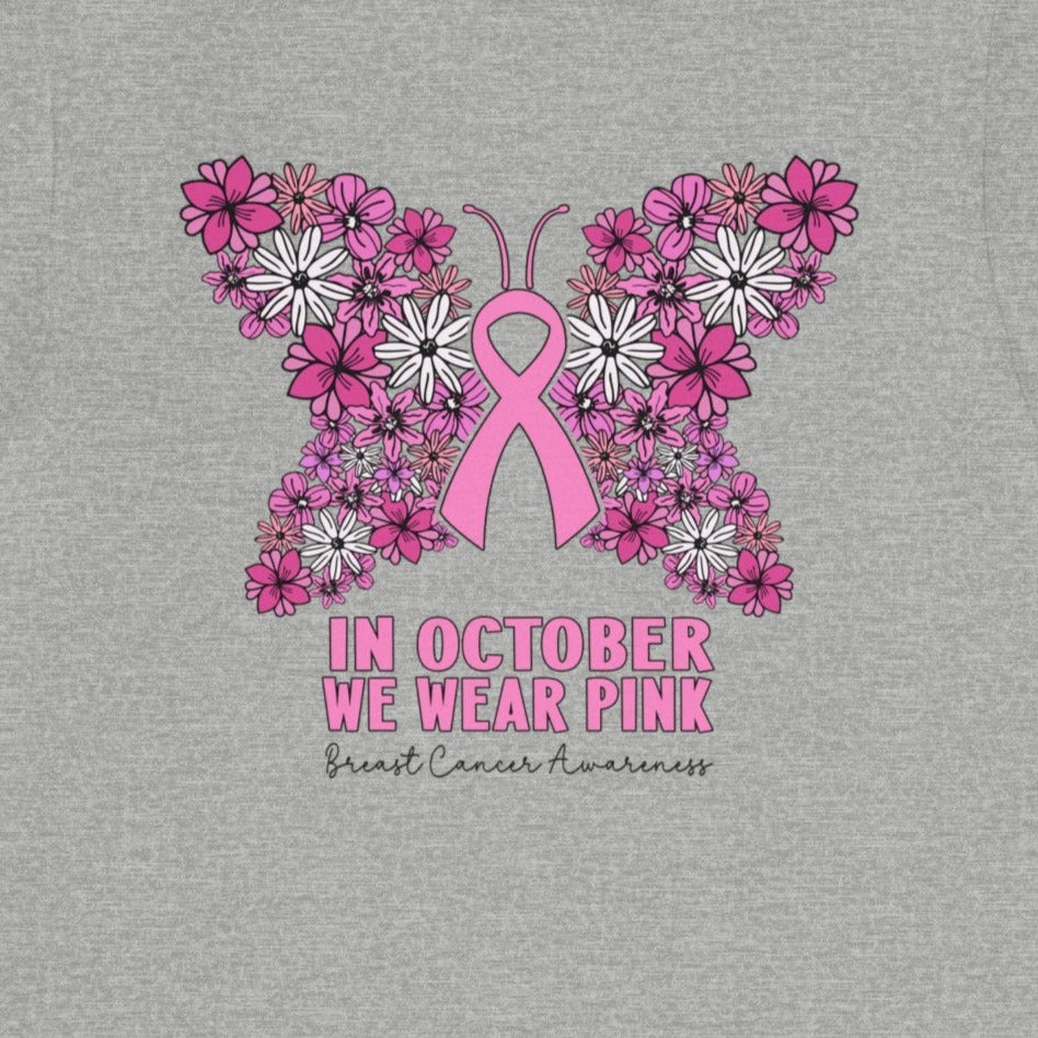 15543879070530497741_2048 Breast Cancer Awareness Butterfly T-Shirt - Image 4