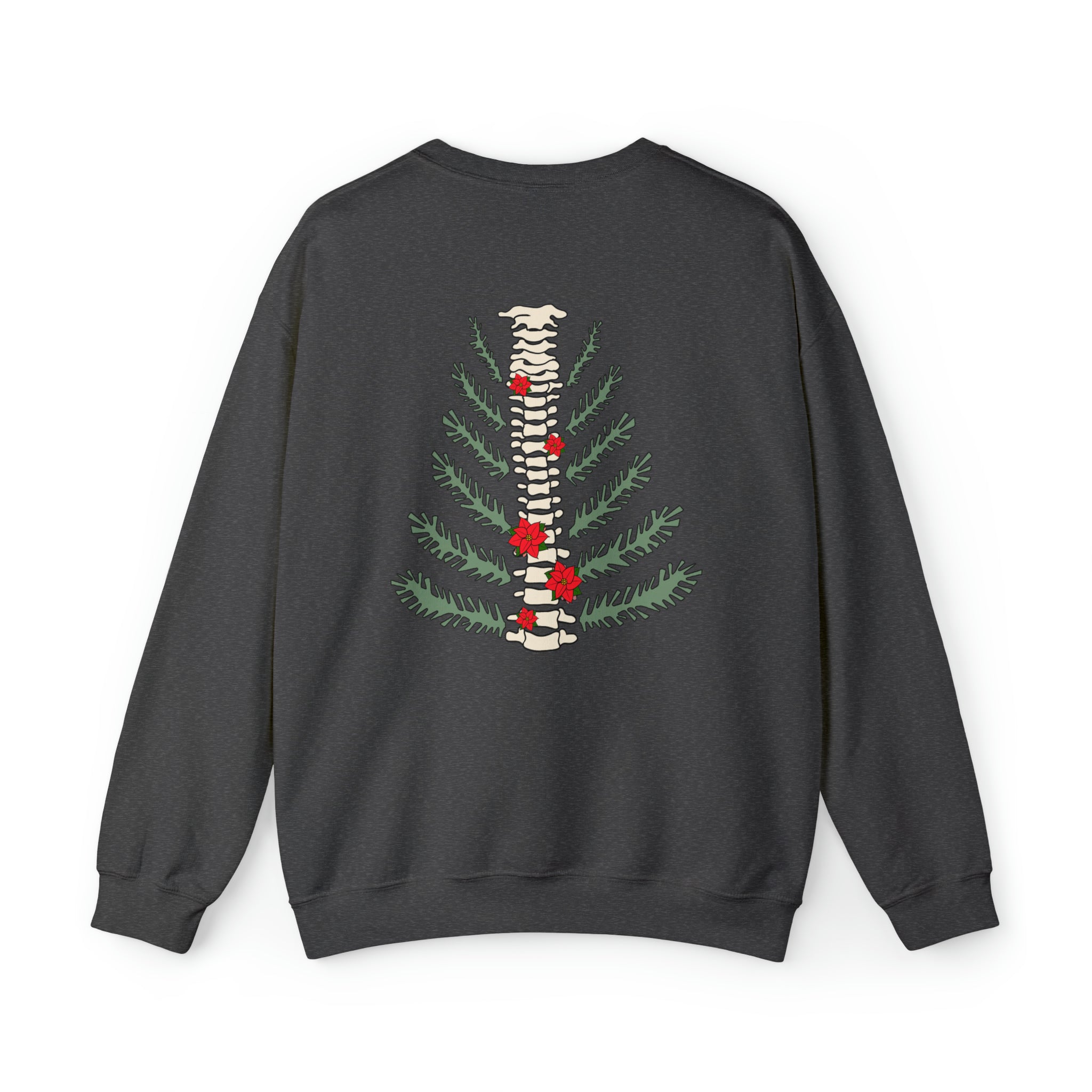 15946112172709541705_2048 Christmas Tree Spine (Back Design) Sweatshirt - Image 7