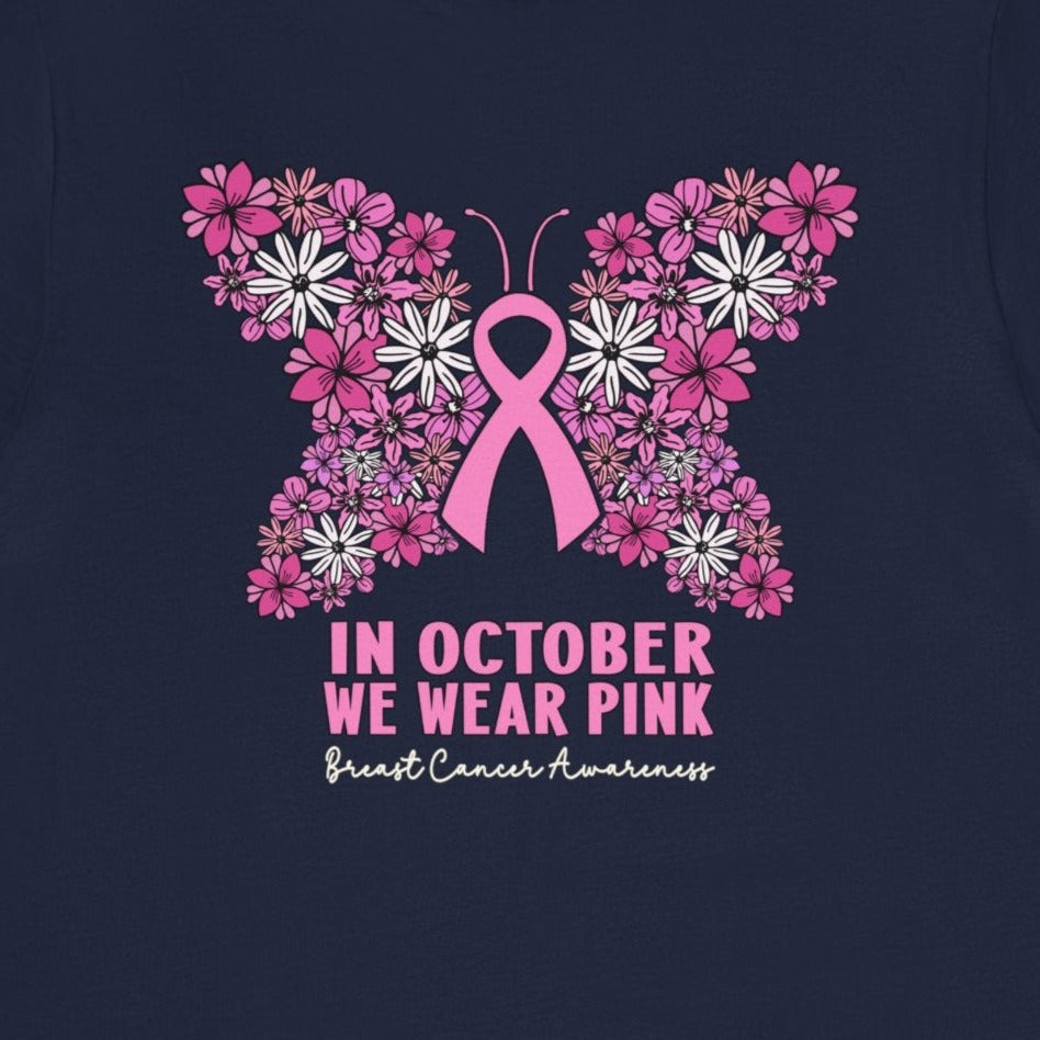 15947896653776264540_2048 Breast Cancer Awareness Butterfly T-Shirt - Image 9