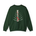 Christmas Tree Spine (Back Design) Sweatshirt - Image 4