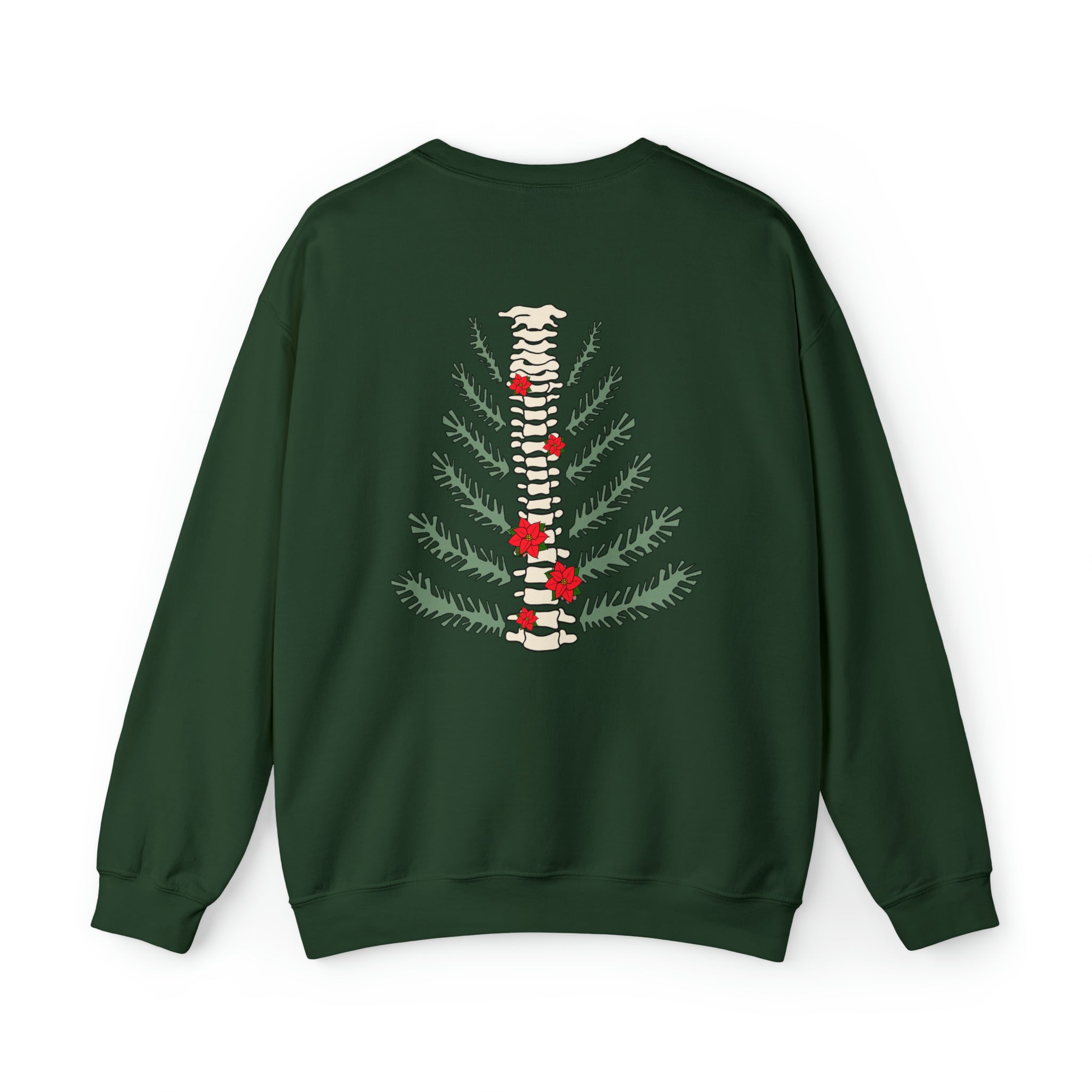 16390983142766883088_2048 Christmas Tree Spine (Back Design) Sweatshirt - Image 4