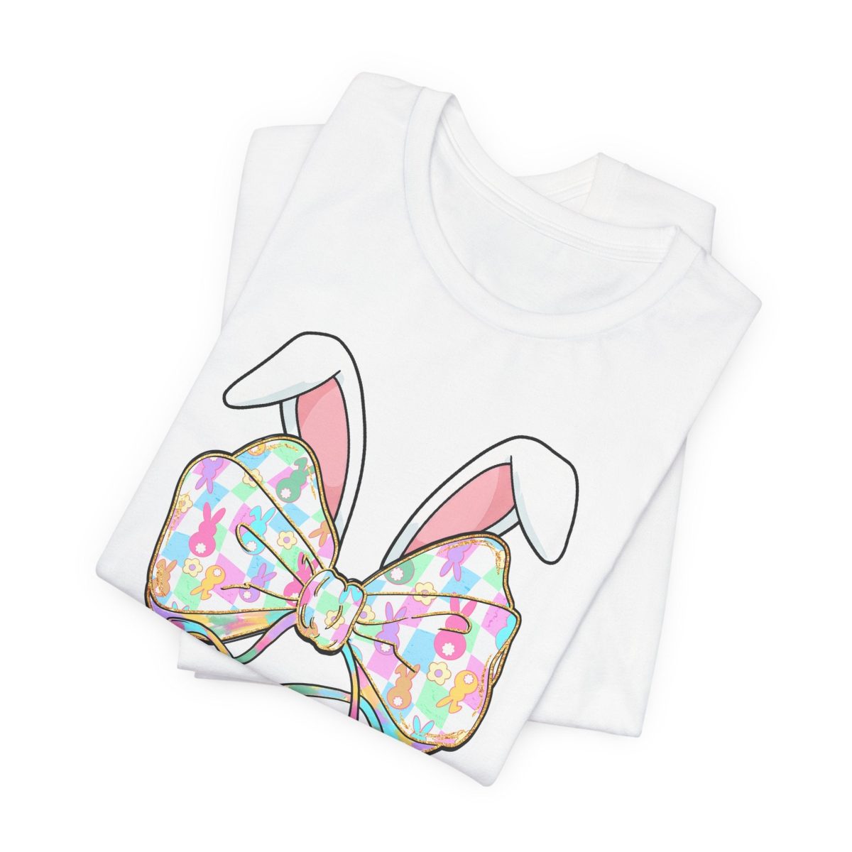 Custom Easter Bow with Stethoscope T-Shirt - Image 2