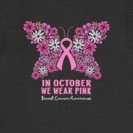 Breast Cancer Awareness Butterfly T-Shirt - Image 6