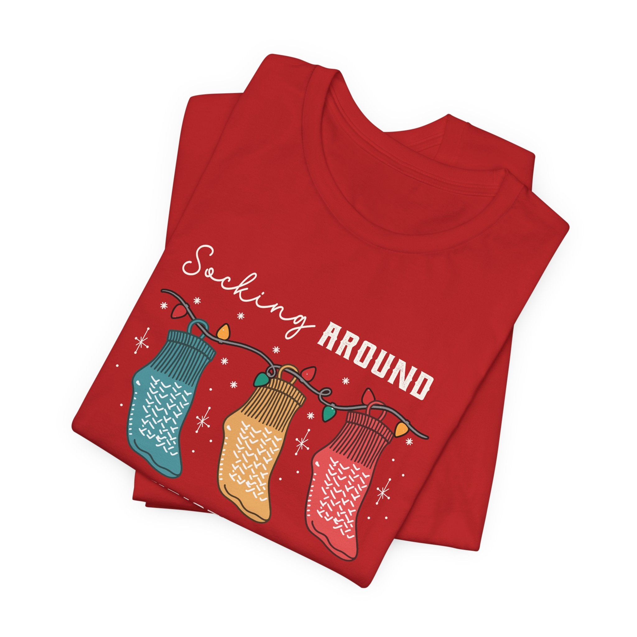17608051790409085099_2048 Socking Around the Christmas Tree T-Shirt - Image 7