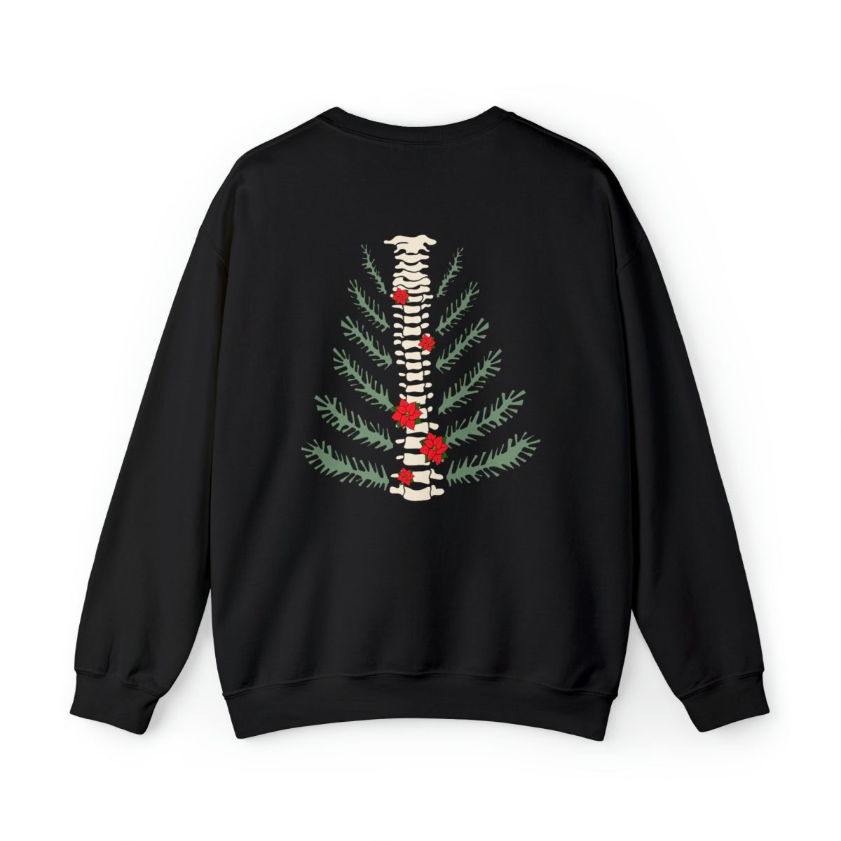 Christmas Tree Spine (Back Design) Sweatshirt - Image 5