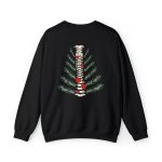 Christmas Tree Spine (Back Design) Sweatshirt - Image 5