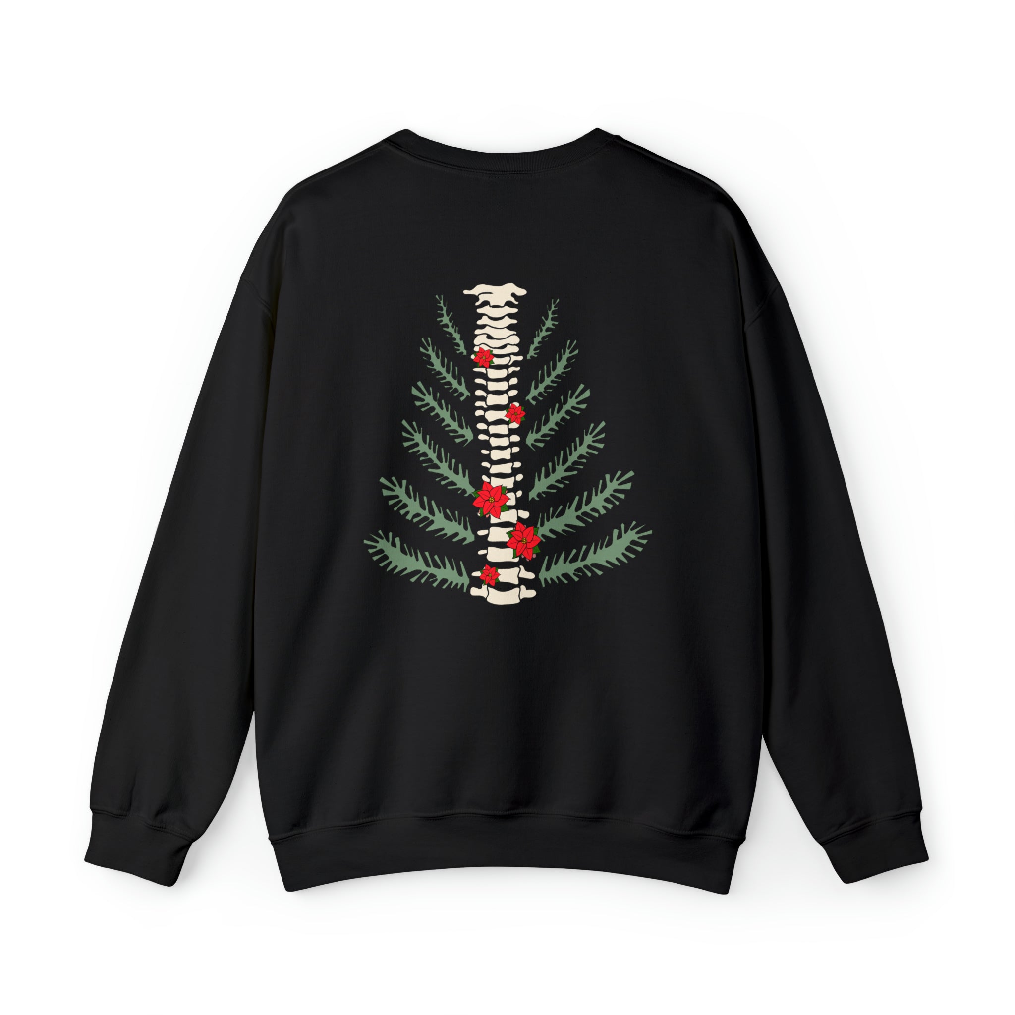 17812082252456748731_2048 Christmas Tree Spine (Back Design) Sweatshirt - Image 5