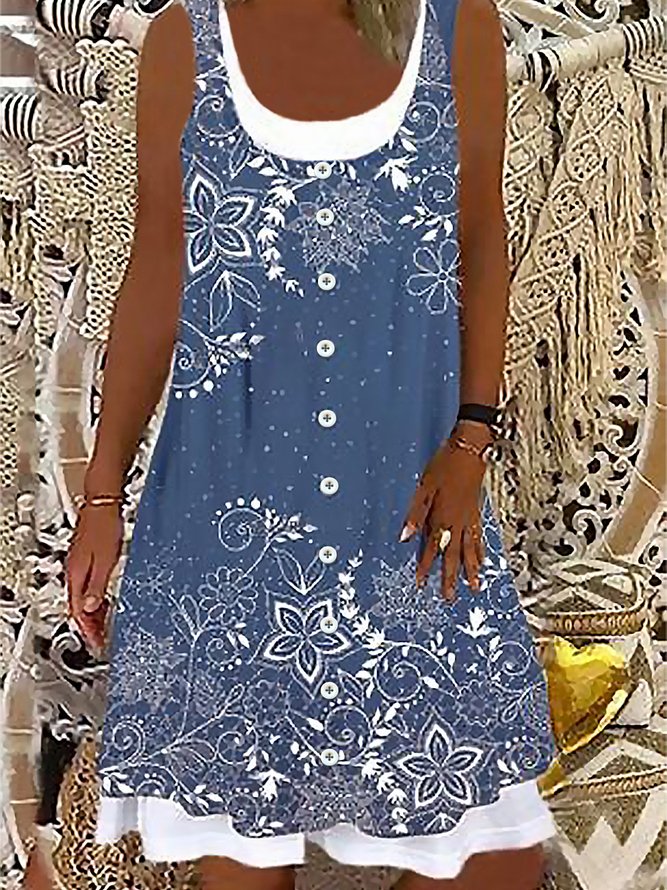 1a2c1952cb38923f6e51259306322de1.jpg Trendy Sleeveless Round Neck Mini Dress - Image 2