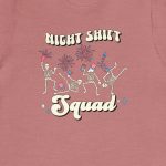 Night Shift July 4th Skeletons T-Shirt - Image 7