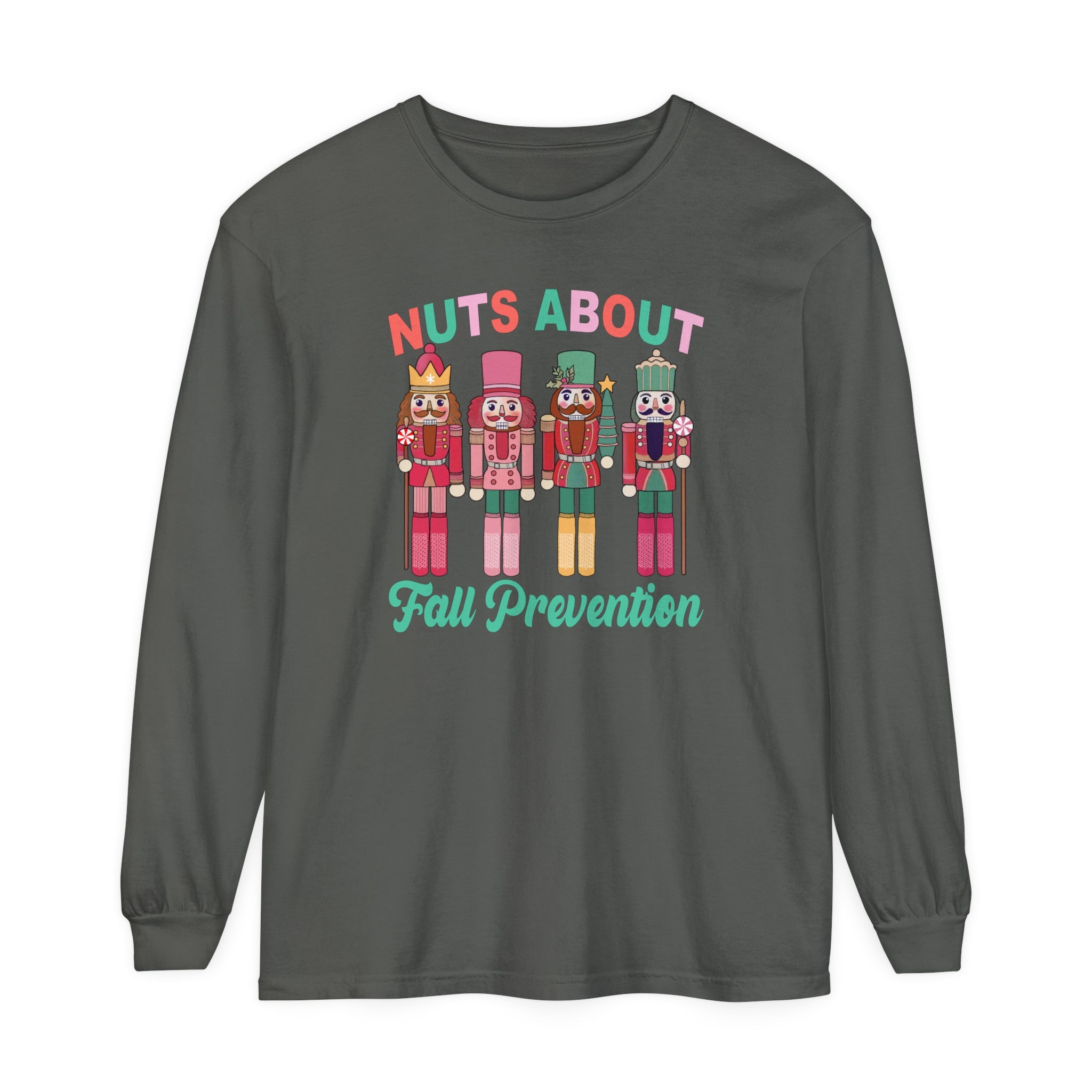 2654860900767307550_2048 Nuts About Fall Prevention Long Sleeve Shirt - Image 6