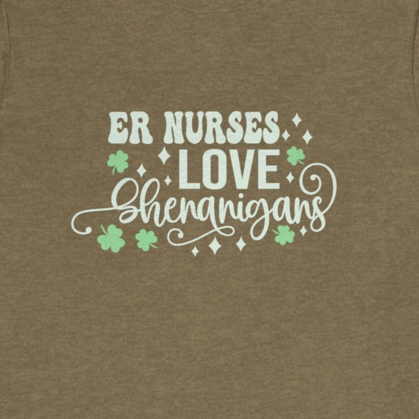 279d5d27a7907579a50fb63f0e6bb186 ER Nurses Love Shenanigans T-Shirt - Image 7
