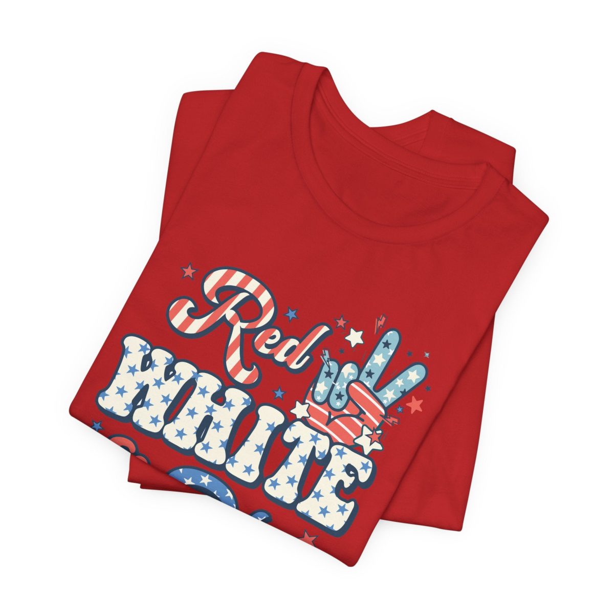 Red, White & Blue ICU Crew T-Shirt - Image 5