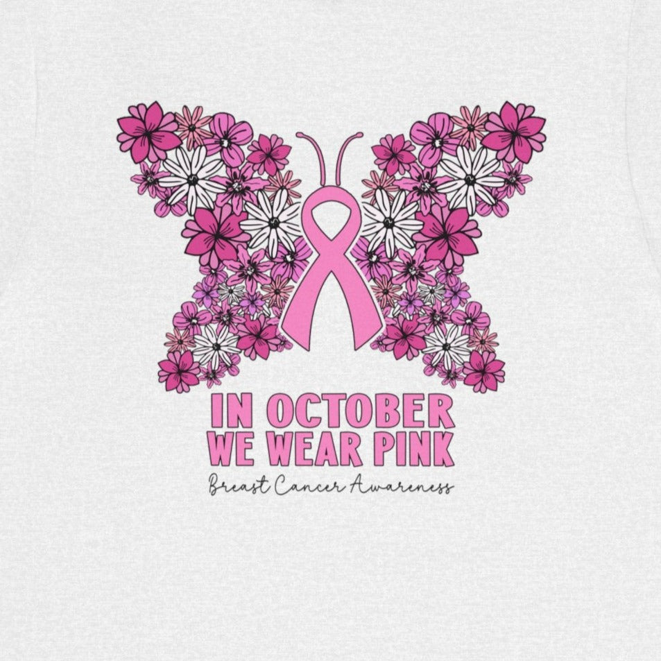 3481303800959687175_2048 Breast Cancer Awareness Butterfly T-Shirt - Image 11