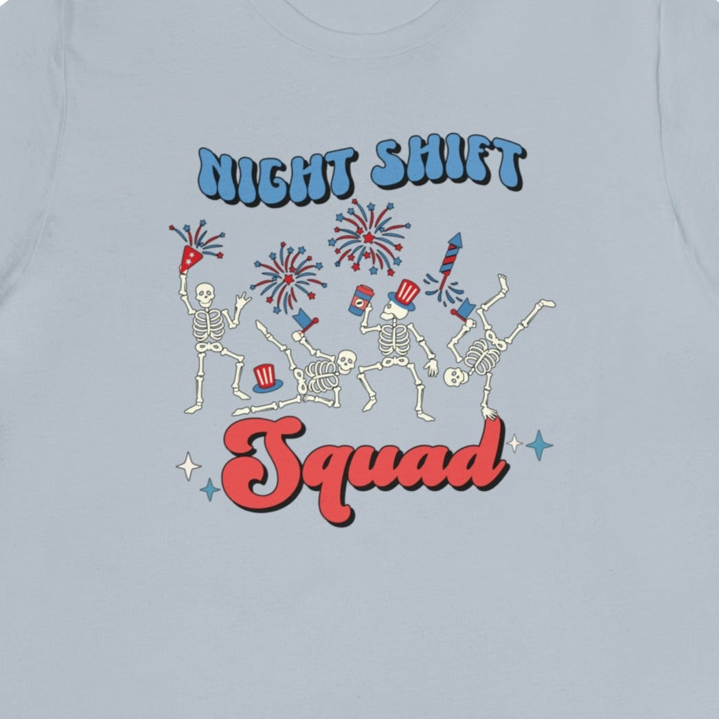 376ef1cae1749a76072c65ea89030272 Night Shift July 4th Skeletons T-Shirt - Image 9