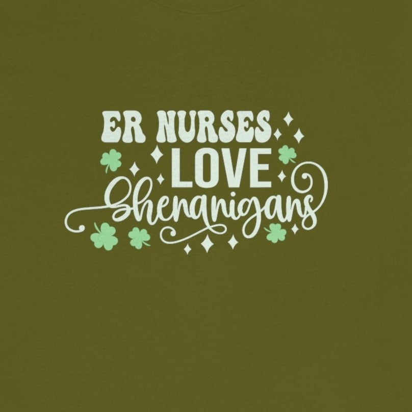 3aa8407b2a57dea4b3ec92aa57901e56 ER Nurses Love Shenanigans T-Shirt - Image 8