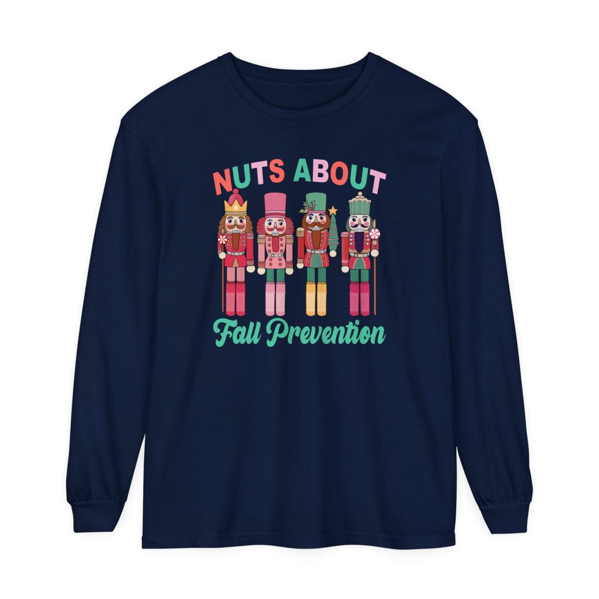 Nuts About Fall Prevention Long Sleeve Shirt - Image 2