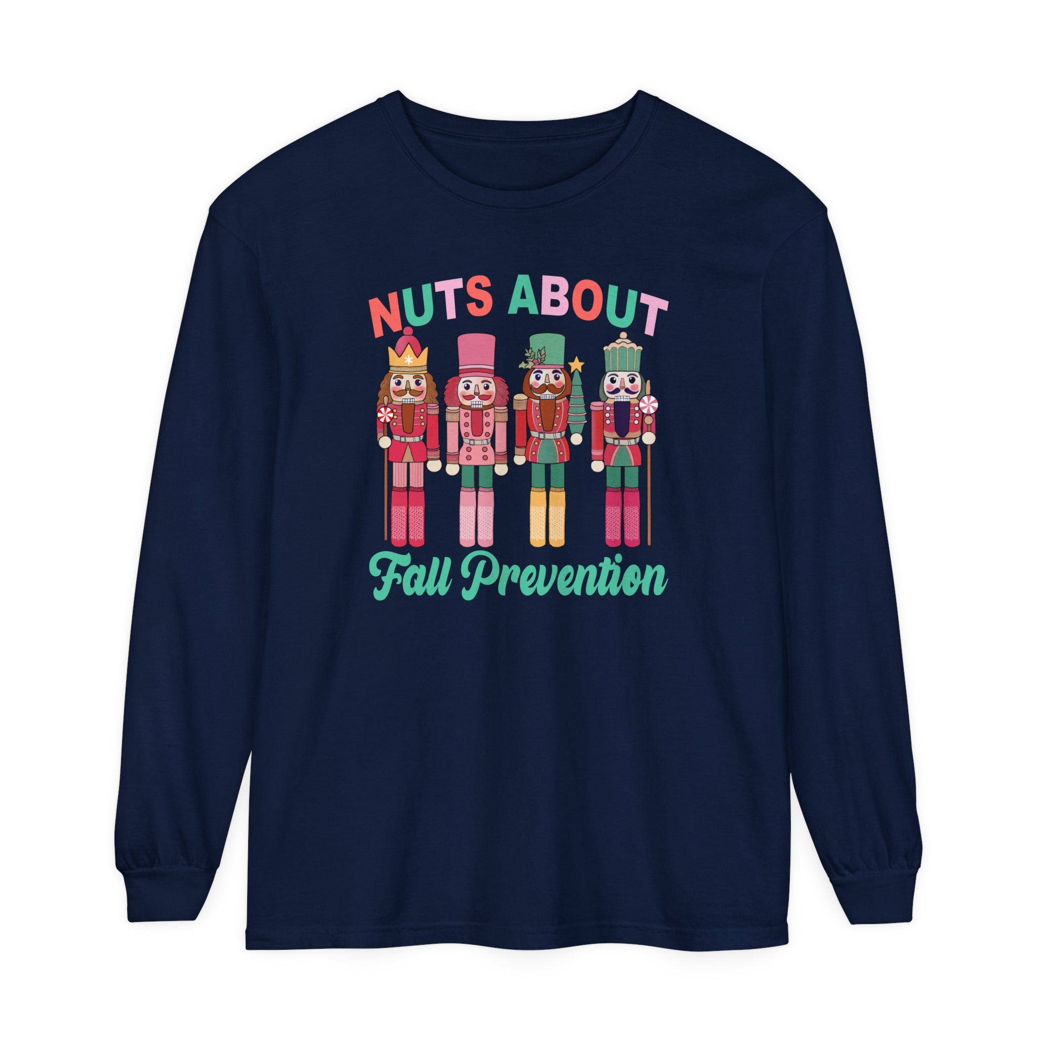 4319237988788979857_2048 Nuts About Fall Prevention Long Sleeve Shirt - Image 2