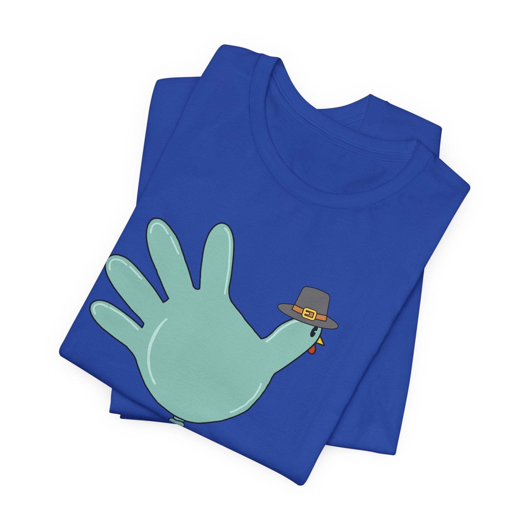 4653307297160053051_2048 Turkey Glove with Pilgrim Hat T-Shirt - Image 6