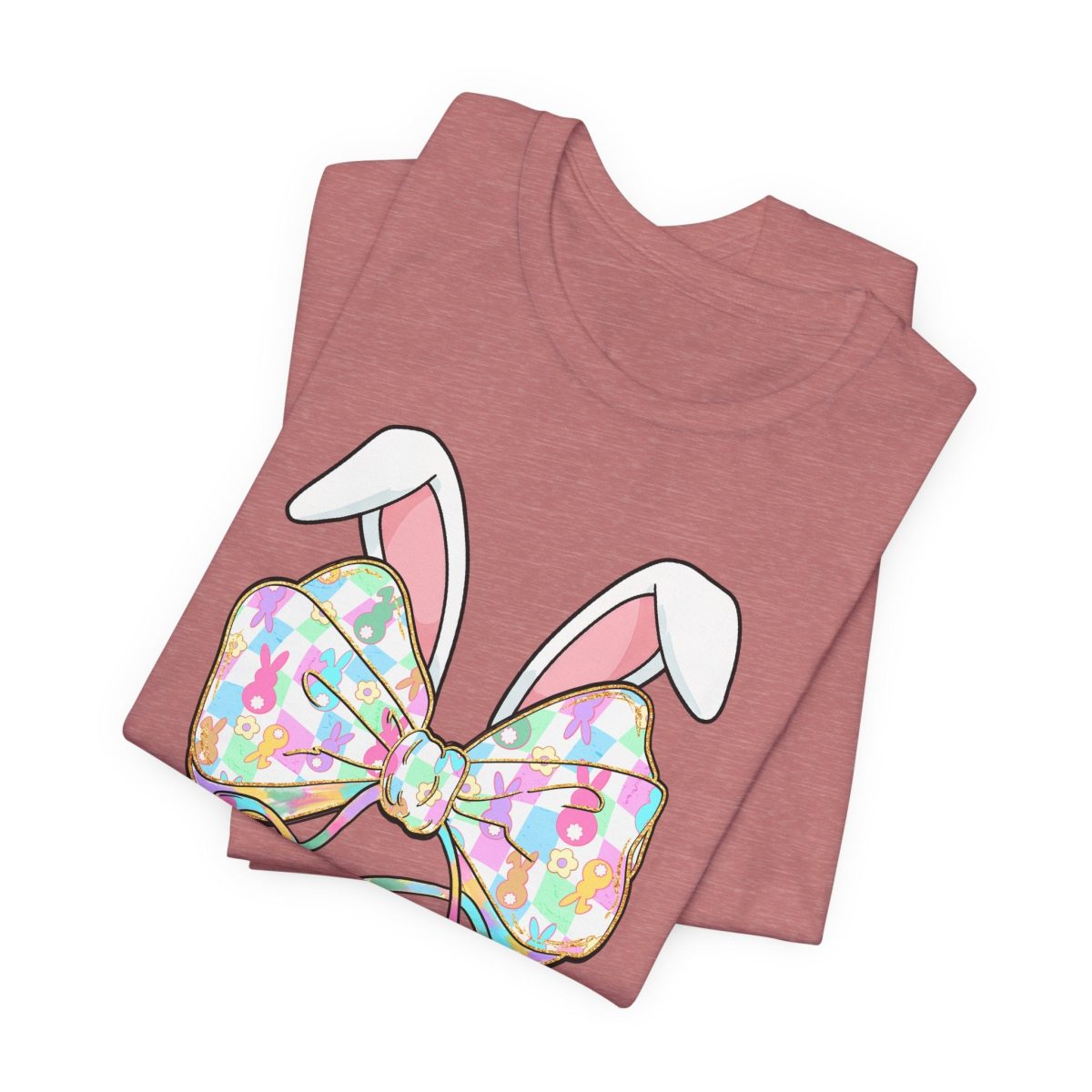 Custom Easter Bow with Stethoscope T-Shirt - Image 3
