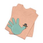 Turkey Glove with Pilgrim Hat T-Shirt - Image 2