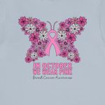 Breast Cancer Awareness Butterfly T-Shirt - Image 7
