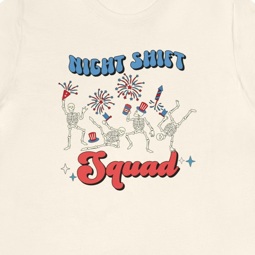 551c2ca82fe16b0362be9bda91335abf Night Shift July 4th Skeletons T-Shirt - Image 8