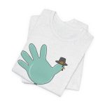 Turkey Glove with Pilgrim Hat T-Shirt - Image 8