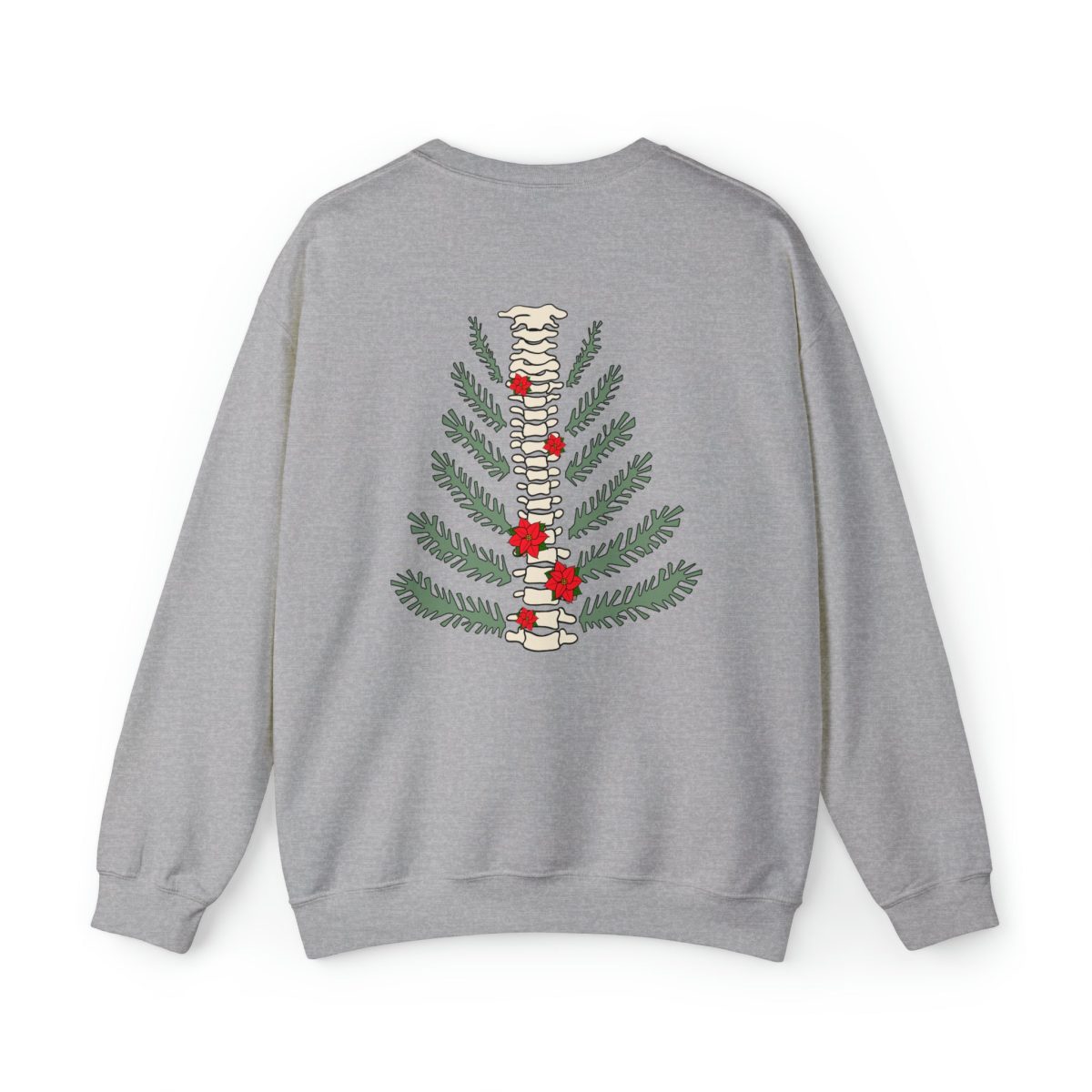 Christmas Tree Spine (Back Design) Sweatshirt - Image 11