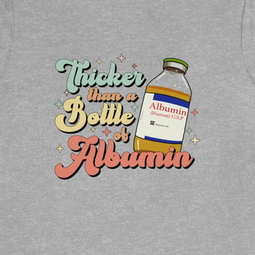 7798c289db9b5bef32c60212ae3a1901 Retro Thicker Than a Bottle of Albumin T-Shirt - Image 9