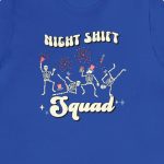 Night Shift July 4th Skeletons T-Shirt - Image 10