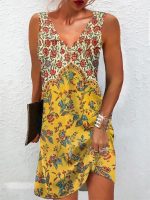 Stunning Print Sleeveless Mini Dress - Image 2