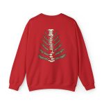 Christmas Tree Spine (Back Design) Sweatshirt - Image 9
