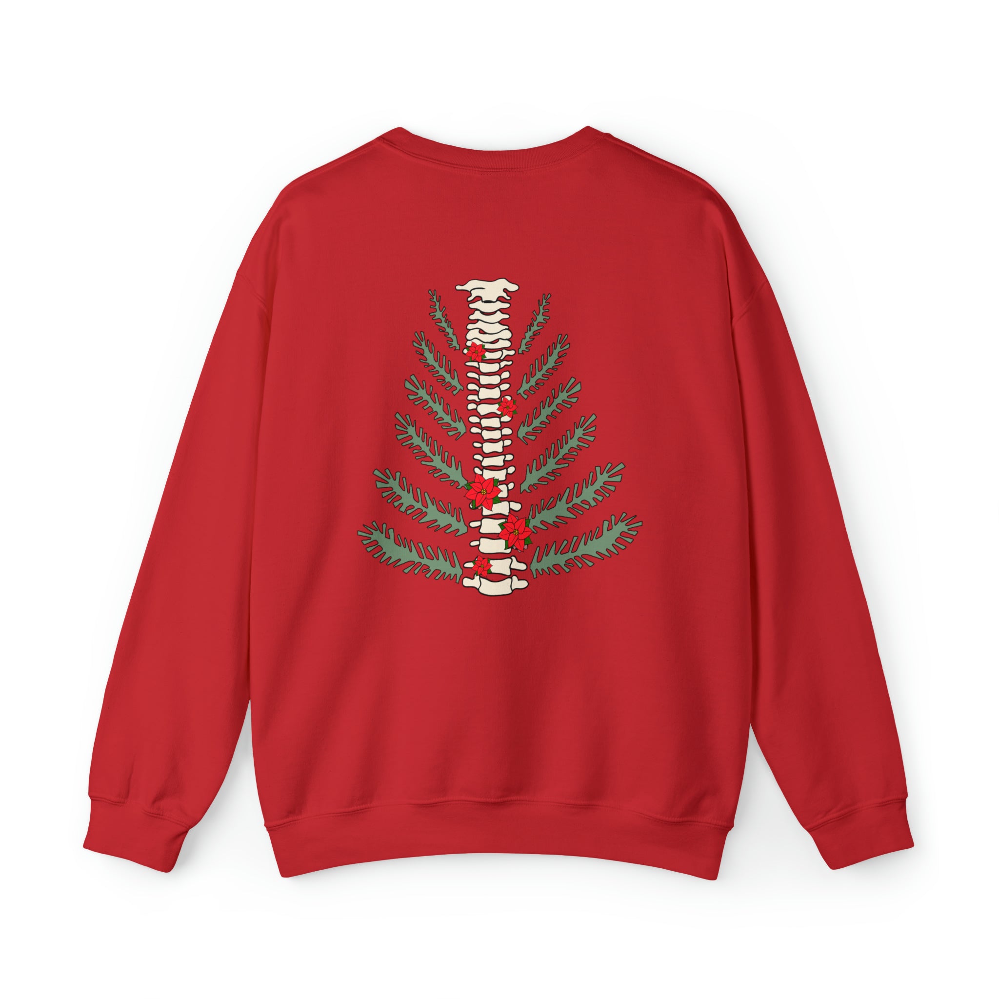 8766534558483051568_2048 Christmas Tree Spine (Back Design) Sweatshirt - Image 9
