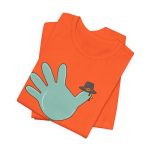 Turkey Glove with Pilgrim Hat T-Shirt - Image 5
