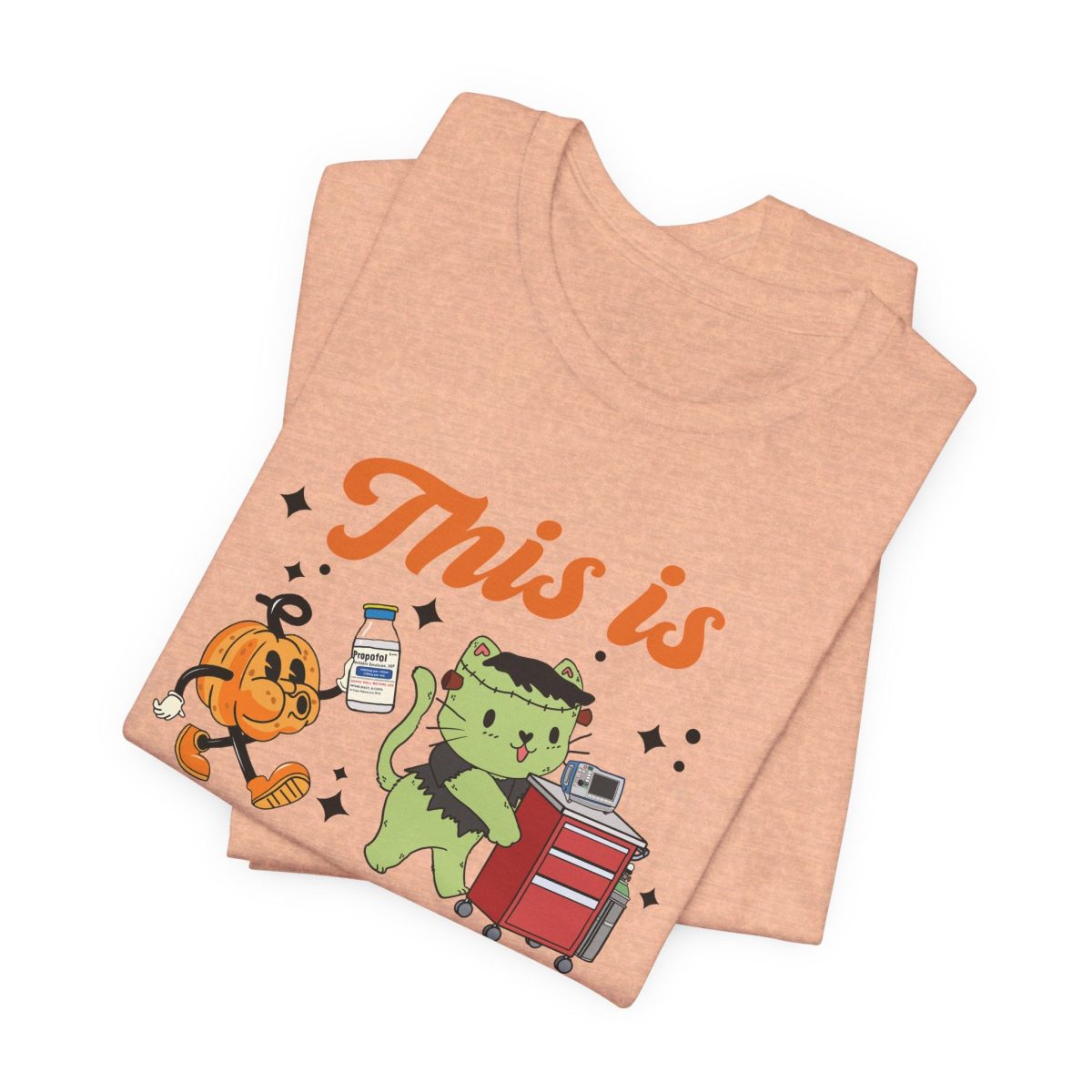 This is How I Roll Crash Cart Halloween T-Shirt - Image 4