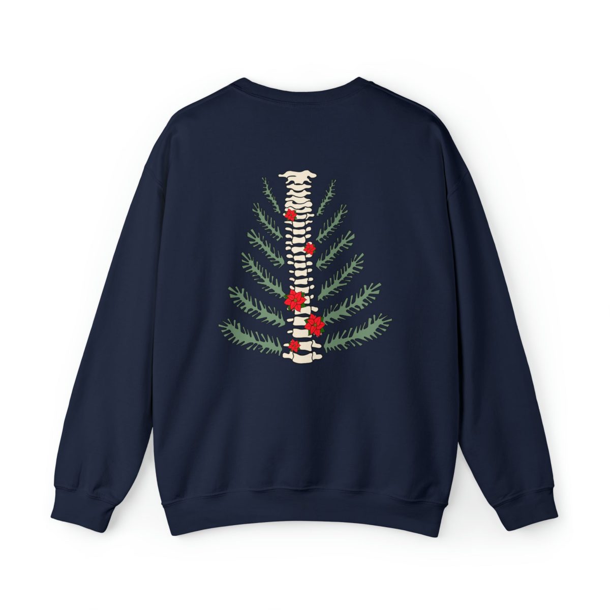 Christmas Tree Spine (Back Design) Sweatshirt - Image 8