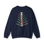 Christmas Tree Spine (Back Design) Sweatshirt - Image 8