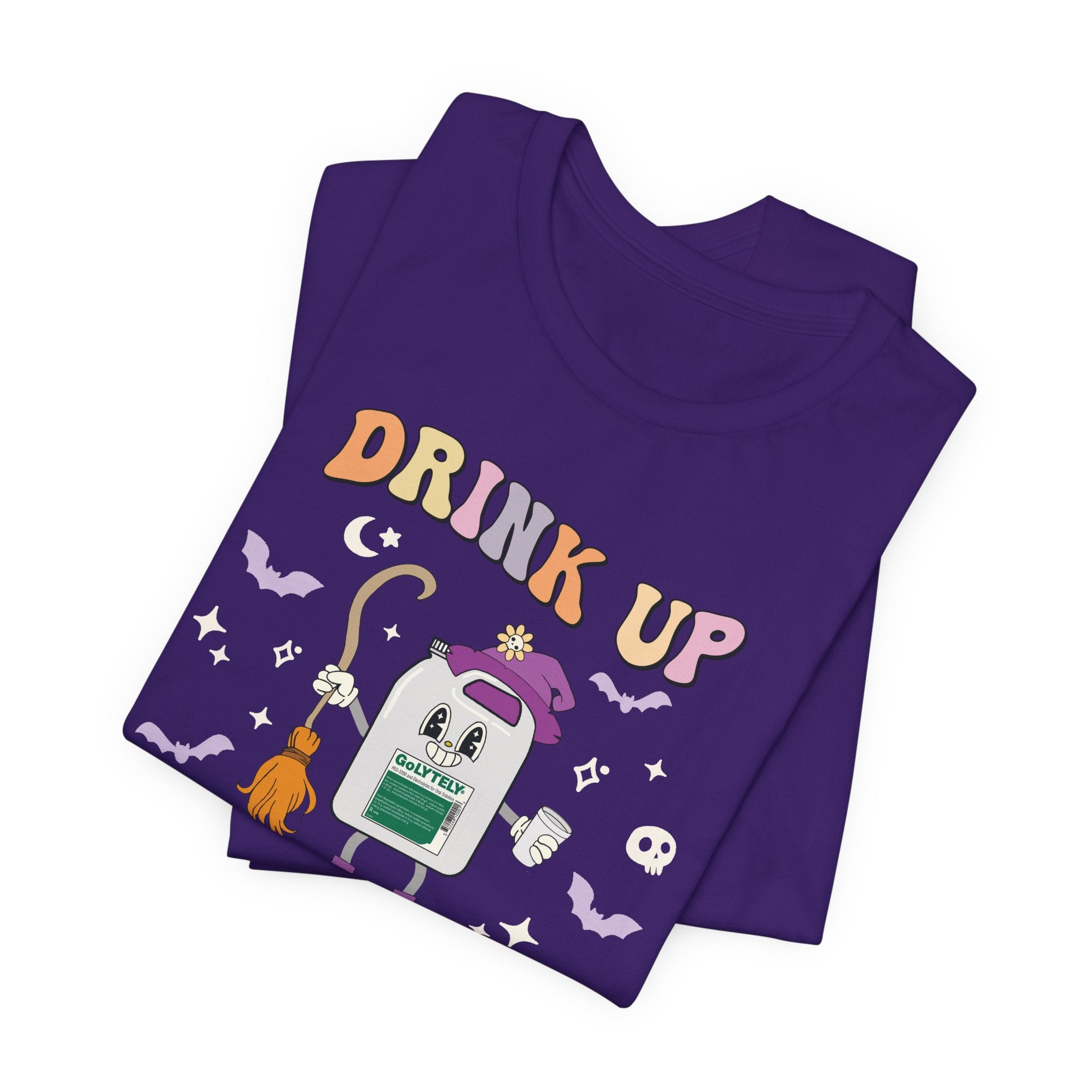 Folded_10_f9a9f3bb-159a-4930-9702-0456d800bc2d Drink Up Witches GoLYTELY T-Shirt - Image 3