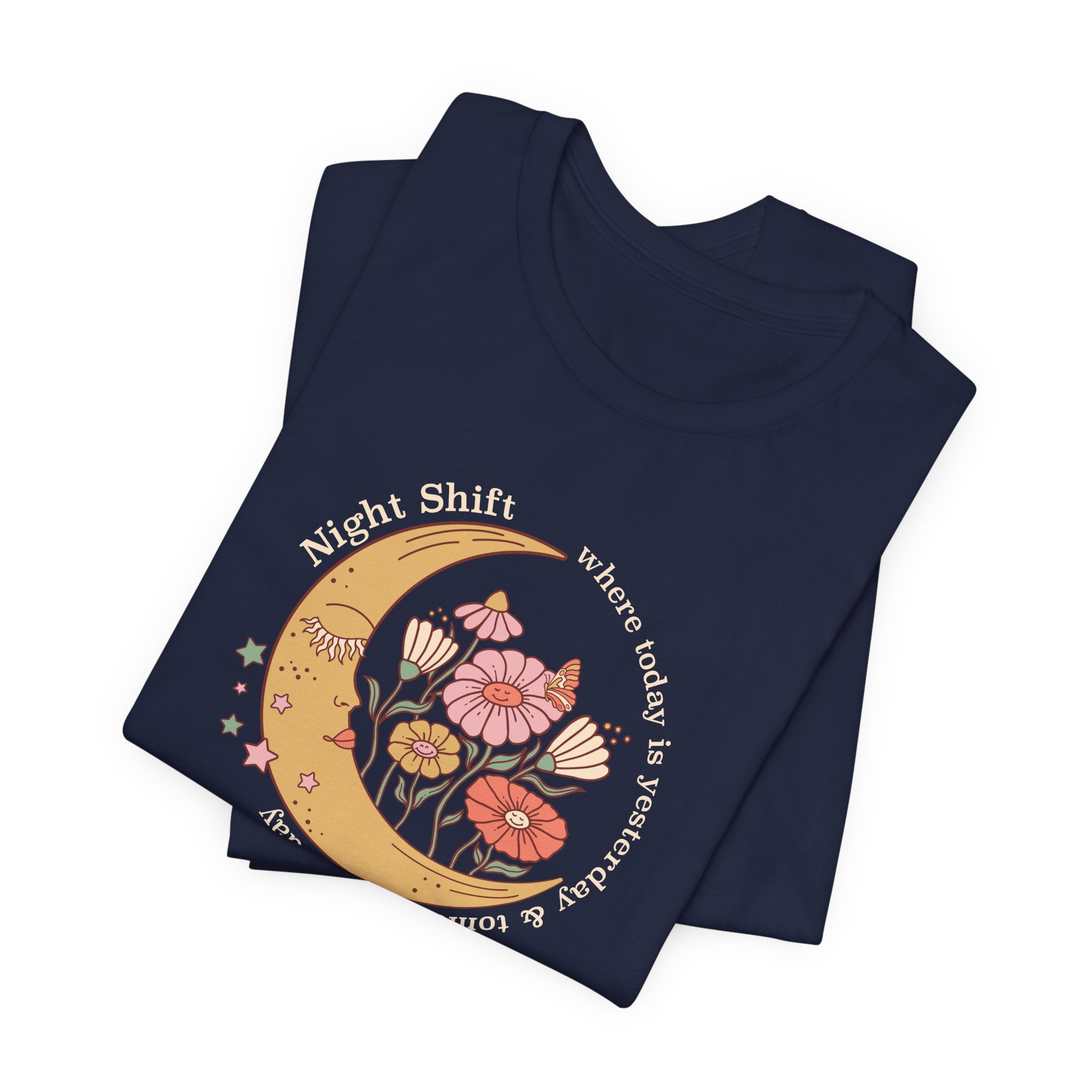 Folded_16_d78f94e6-fe0e-409b-86f2-7224487d299a Night Shift: Where Today is Yesterday T-Shirt - Image 9