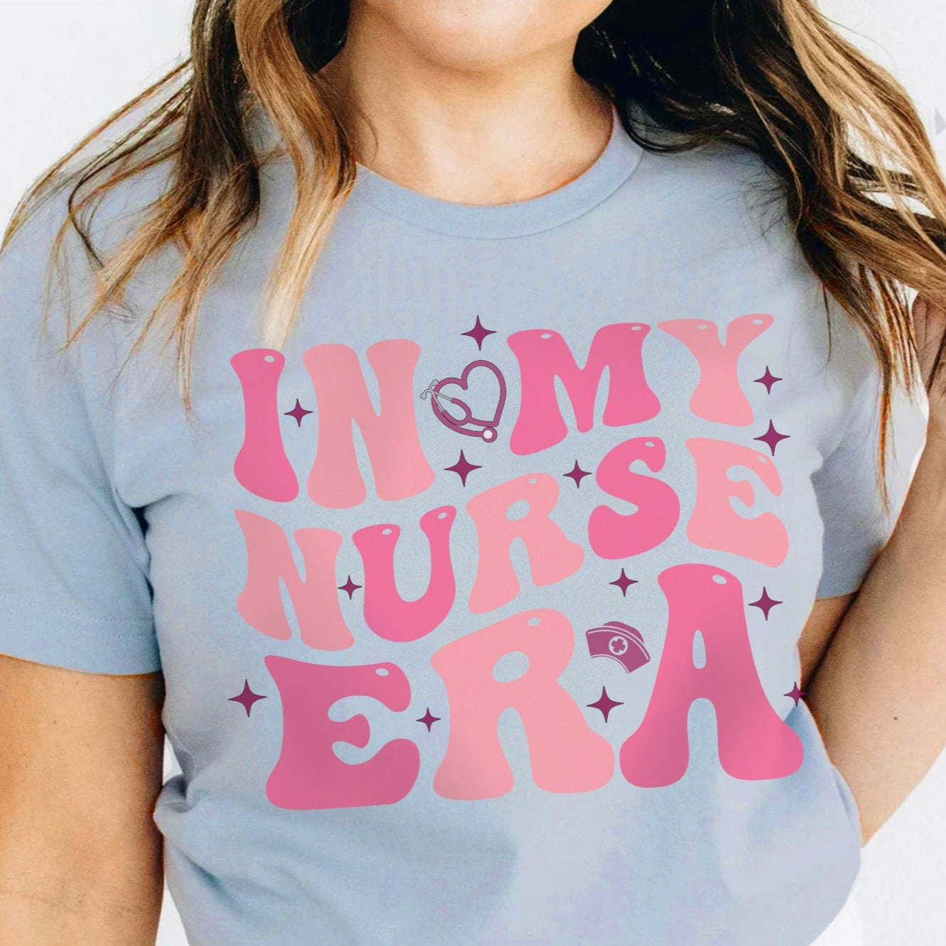 RETROnurseeracolors3_5f70add8-c809-41a3-8603-93f99a25b20d In My Nurse Era T-Shirt - Image 8