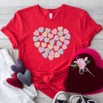 ICU Nurse Conversation Hearts T-Shirt - Image 6