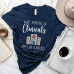 What Happens in Clinicals Stays In Clinicals T-Shirt - Image 6
